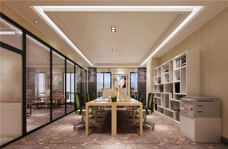 青秀萬達西110平辦公室會議區(qū)裝修設(shè)計效果圖