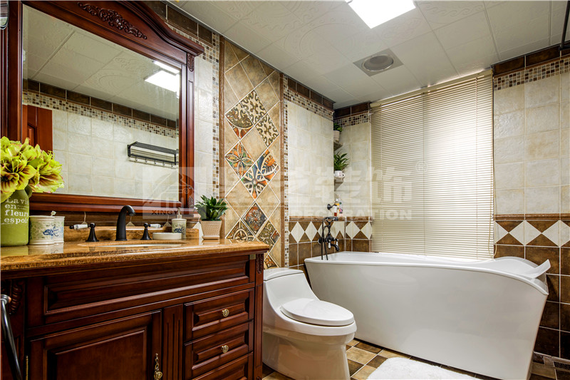 海華東盟公館138平衛(wèi)生間裝修實景圖