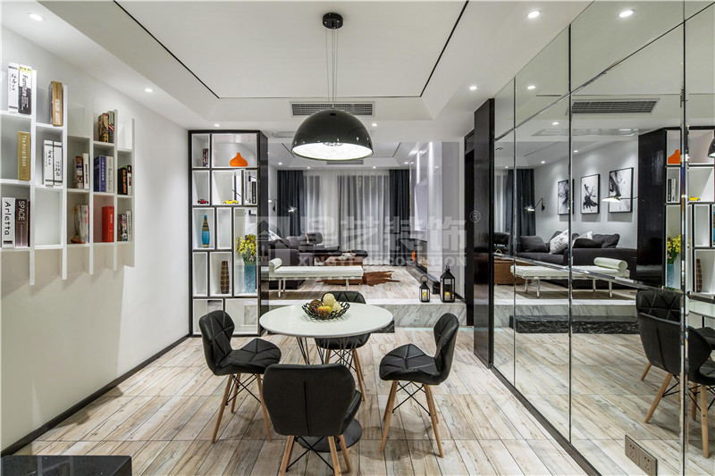 鳳嶺一號120平現(xiàn)代簡約餐廳裝修設計效果圖