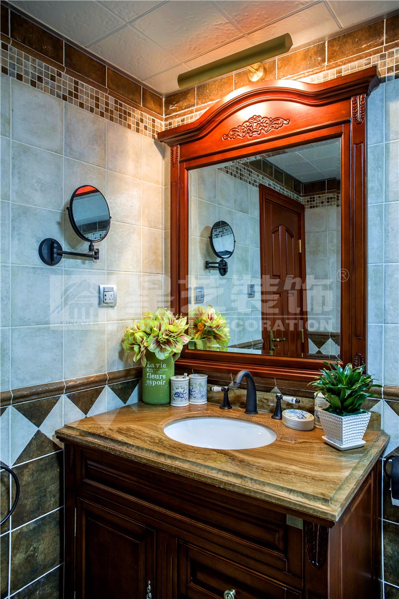 海華東盟公館138平衛(wèi)生間裝修實景圖