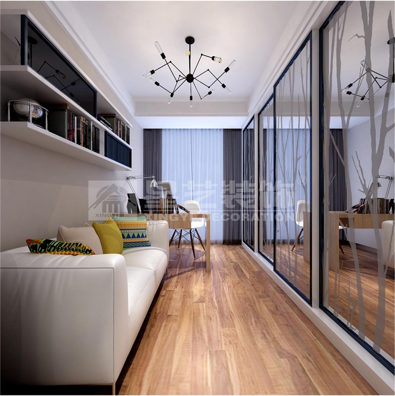 霖峰壹號(hào)120平書房裝修效果圖