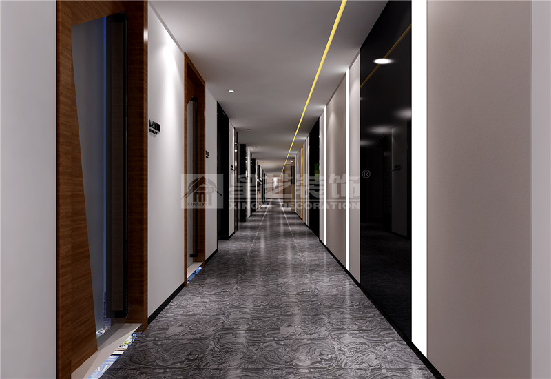 歐日電梯公司1300平過道裝修設(shè)計效果圖