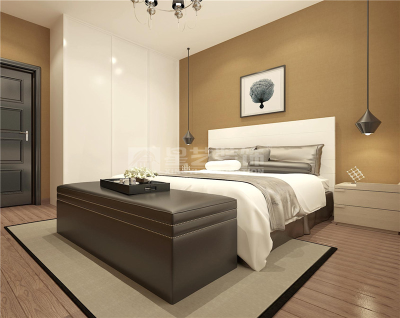 歐景庭園80平北歐風格父母房裝修效果圖