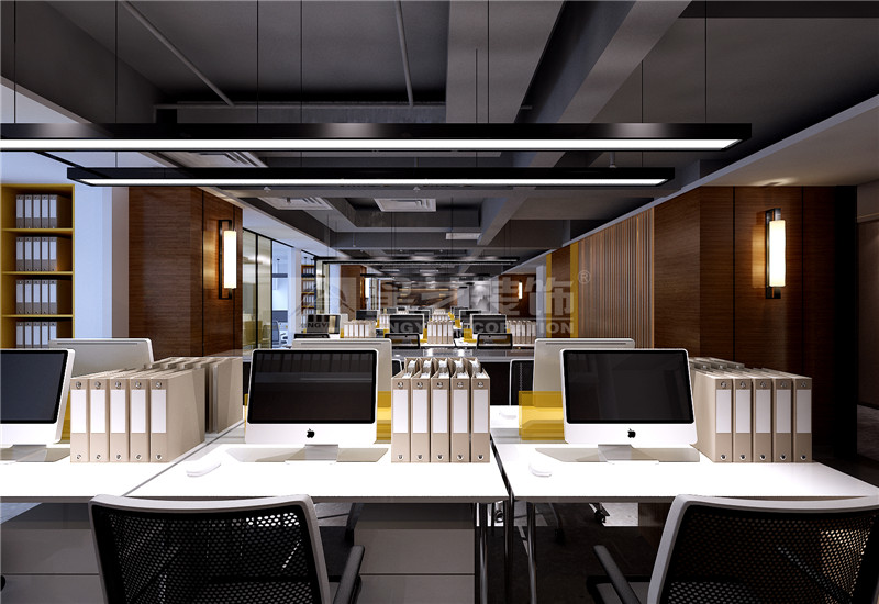 歐日電梯公司1300平辦公區(qū)裝修設(shè)計效果圖