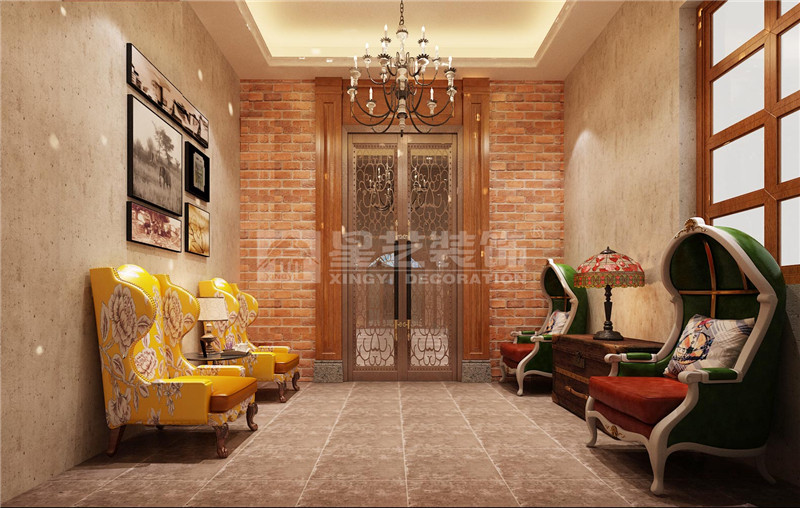 東盟慧谷西餐廳300平休閑區(qū)裝修設計效果圖