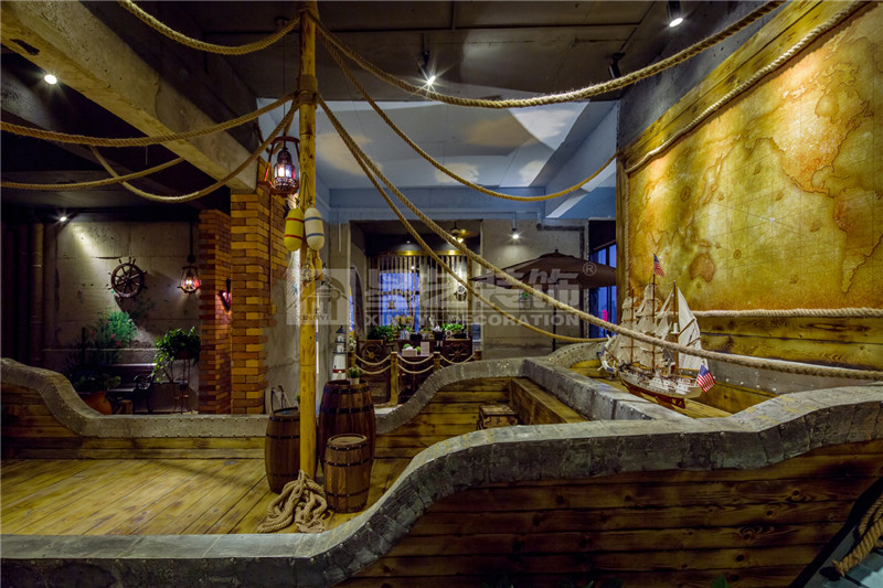 漢軍五象一號空中體驗館160平船尾區(qū)裝修設(shè)計實景圖