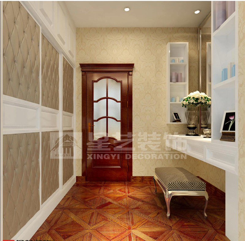 華凱逸悅豪庭400平歐式風格衣帽間裝修效果圖