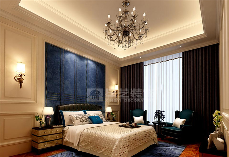 榮和公園尊府355平歐式風(fēng)格臥室裝修效果圖