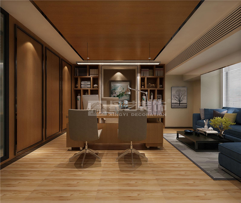 青秀萬達(dá)銀座300平辦公室裝修設(shè)計效果圖