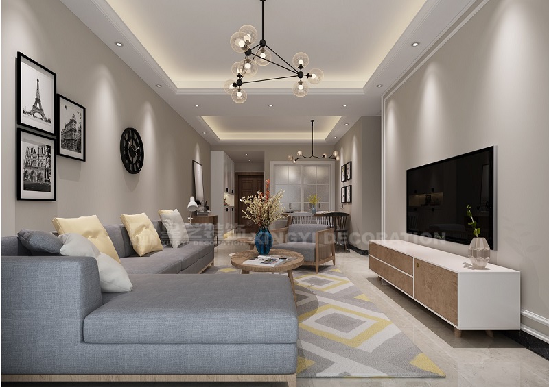 南寧裝修公司星藝裝飾北歐風格客廳射燈 南寧裝修公司星藝裝飾北歐風格客廳射燈