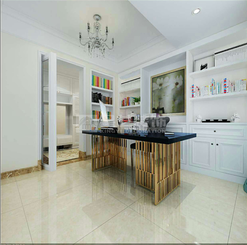 云星錢(qián)隆首府140平書(shū)房裝修效果圖