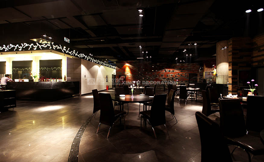 香江匯時尚餐廳2000平用餐區(qū)裝修設計實景圖