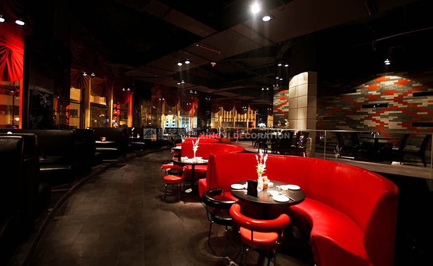 香江匯時尚餐廳2000平用餐區(qū)裝修設計實景圖