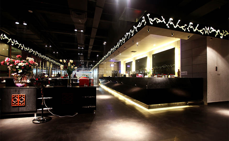 香江匯時尚餐廳2000平用餐區(qū)裝修設計實景圖