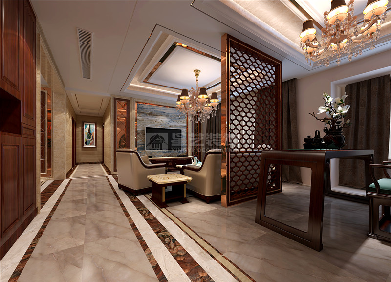 萬達茂149平入戶裝修效果圖