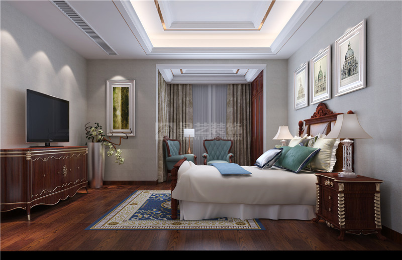 萬達茂149平臥室裝修效果圖