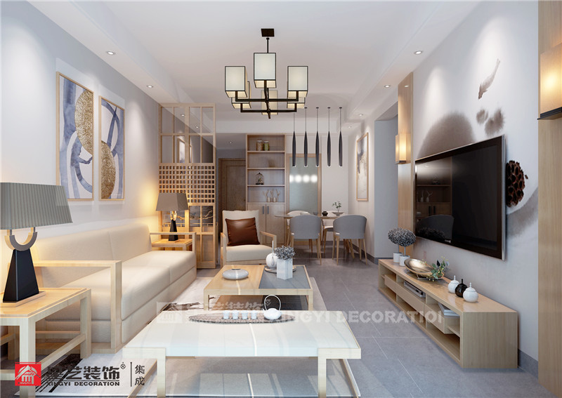 榮和千千樹(shù) 109平客廳裝修效果圖