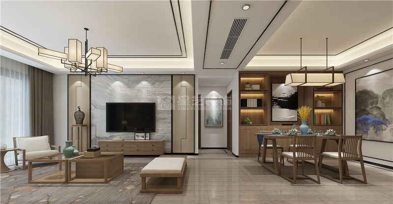 萬達(dá)茂140平客餐廳裝修效果圖