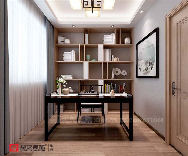 保利領繡前城105平書房裝修效果圖