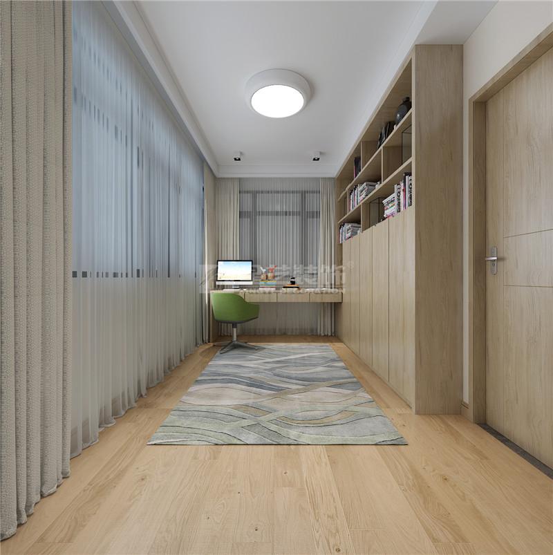 保利領(lǐng)繡前城119平書房裝修效果圖