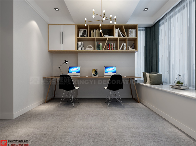 金源一品200平書(shū)房裝修效果圖