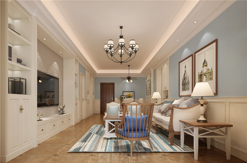 萬達茂120平客廳裝修效果圖