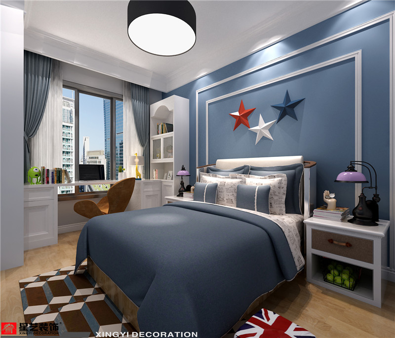 萬達茂140平兒童房裝修效果圖