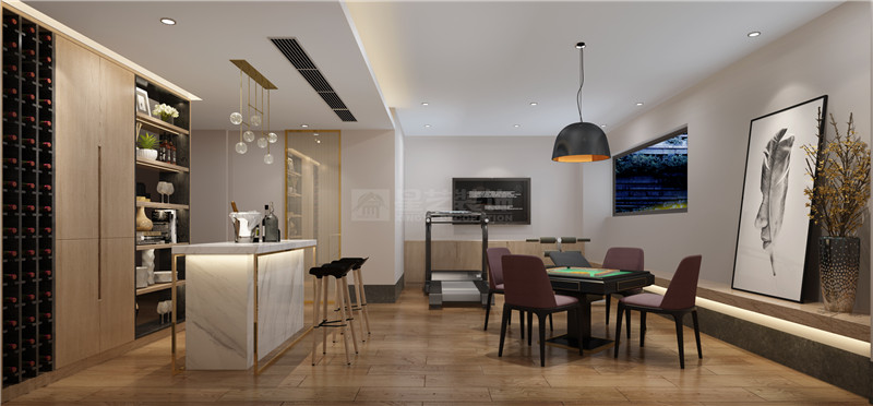 江灣山語城260平休閑娛樂室裝修效果圖