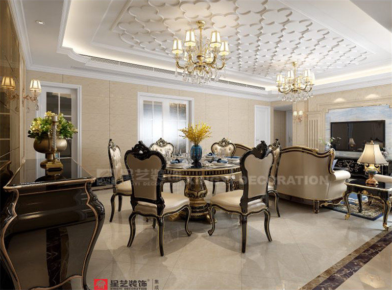 美泉1612 148平餐廳裝修效果圖