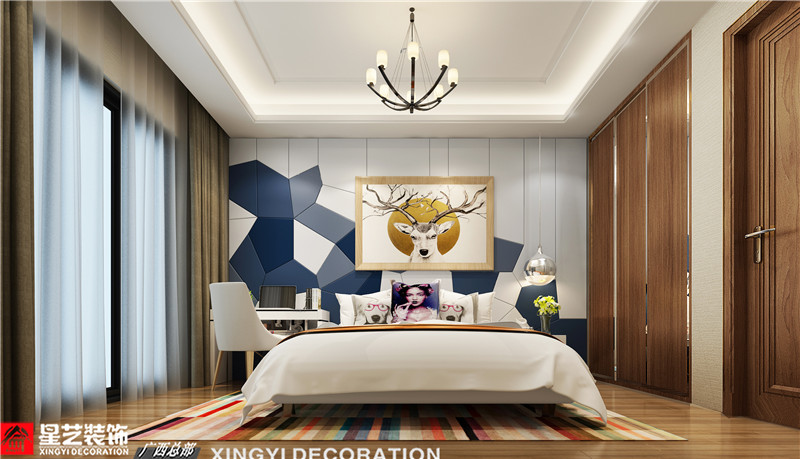 江灣山語(yǔ)城260平臥室裝修效果圖
