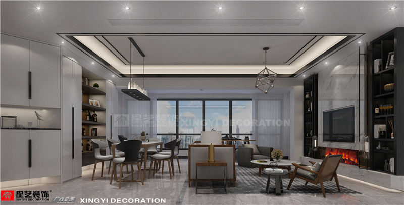 萬達(dá)茂130平餐廳裝修效果圖