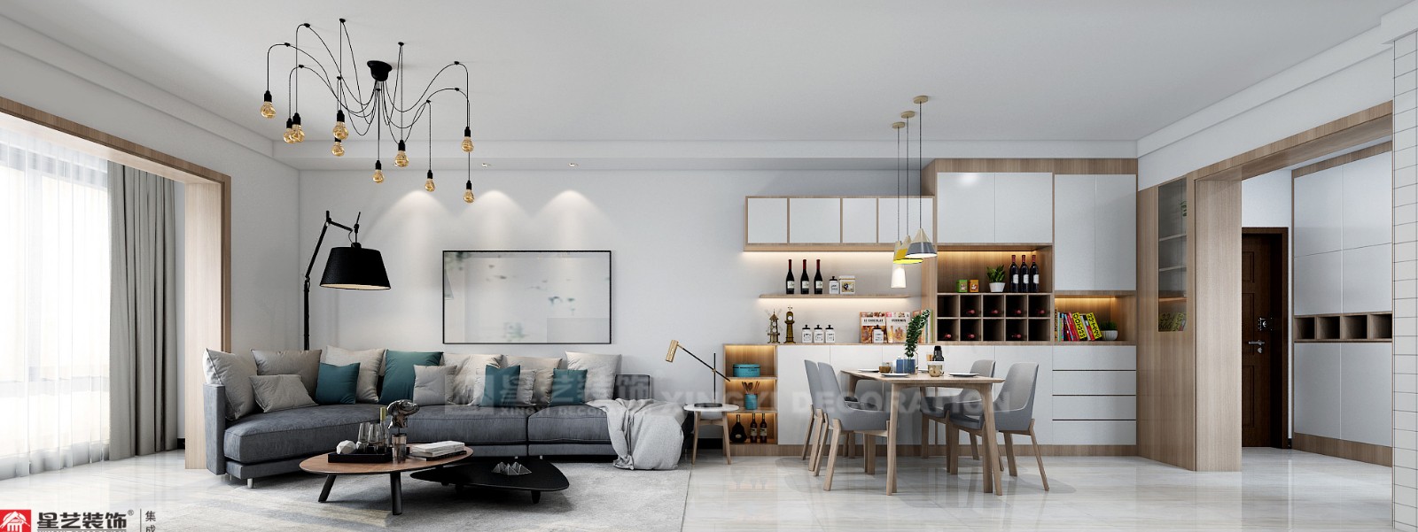 農科院120平客餐廳裝修效果圖