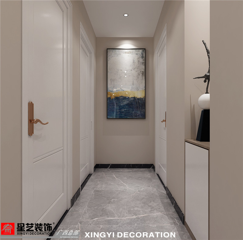 江宇都會(huì)明珠137平過(guò)道裝修效果圖