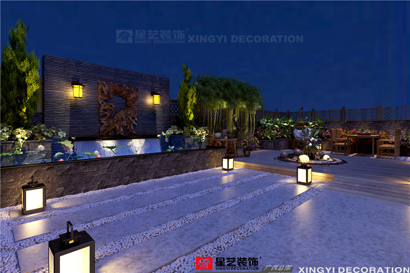 龍胤花園別墅 450平陽(yáng)臺(tái)裝修效果圖