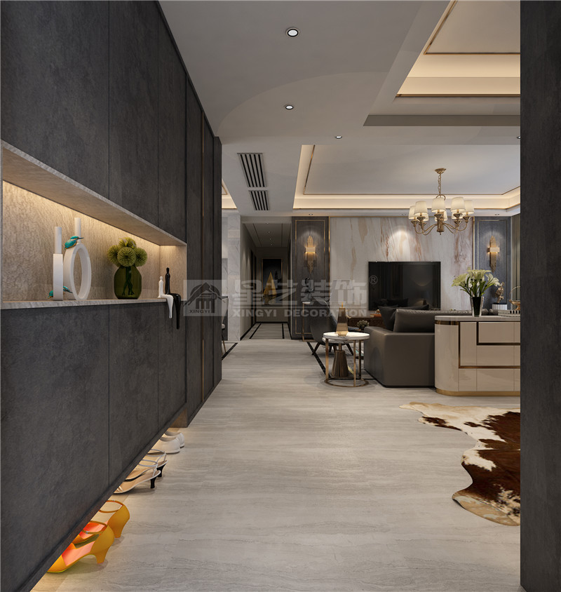 華發(fā)國(guó)賓壹號(hào) 140平入戶(hù)裝修效果圖