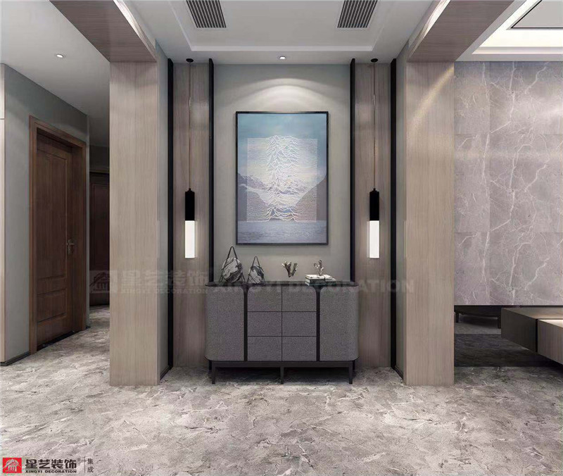 萬達茂 144平入戶玄關(guān)裝修效果圖