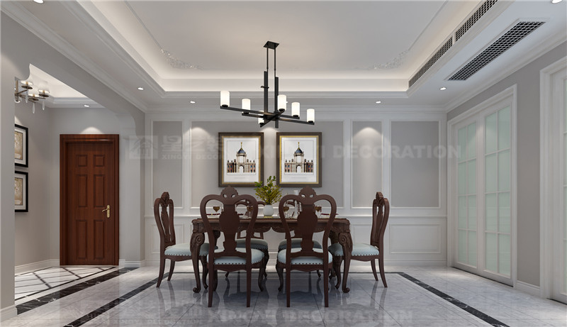 美泉1612 139平餐廳裝修效果圖