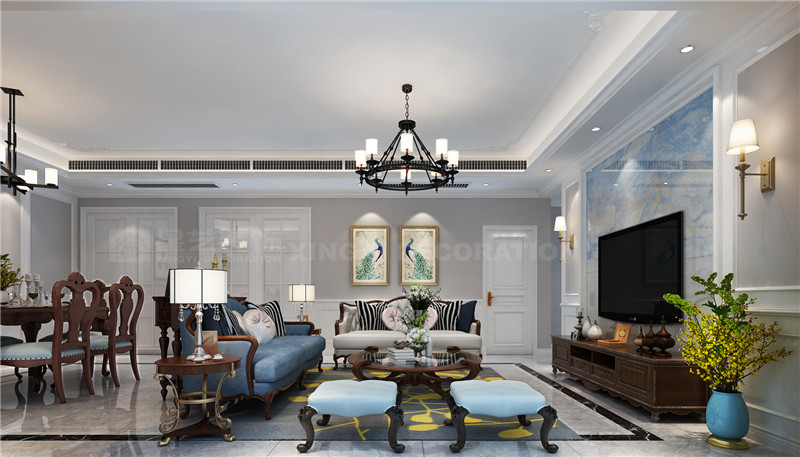 美泉1612 139平客廳裝修效果圖