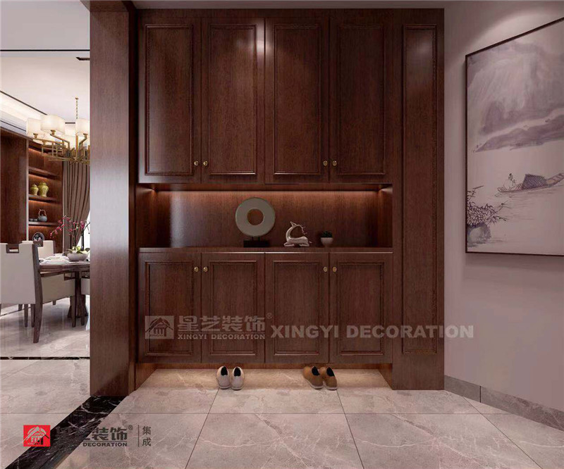 萬(wàn)達(dá)茂154平入戶(hù)玄關(guān)裝修效果圖