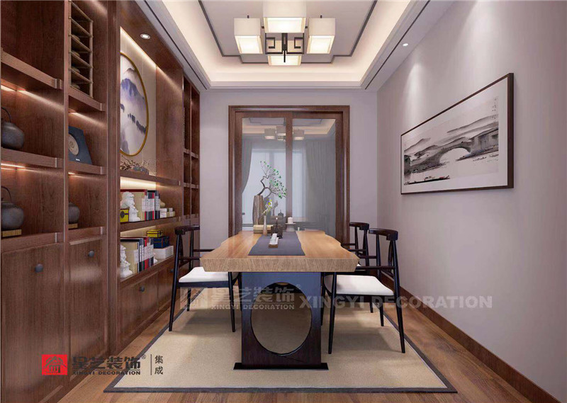 萬(wàn)達(dá)茂154平書(shū)房裝修效果圖