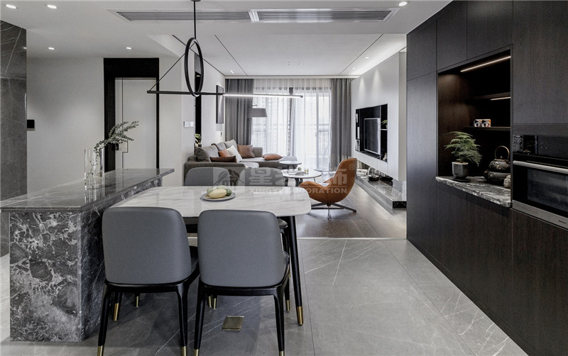 嘉和城120平餐廳裝修實(shí)景圖