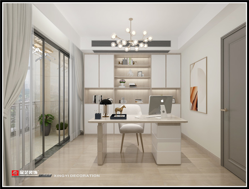 東盟中央城 137平書(shū)房裝修效果圖