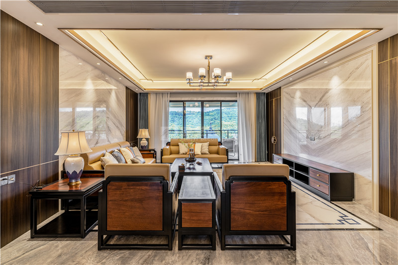 青山府 200平客廳裝修實(shí)景圖