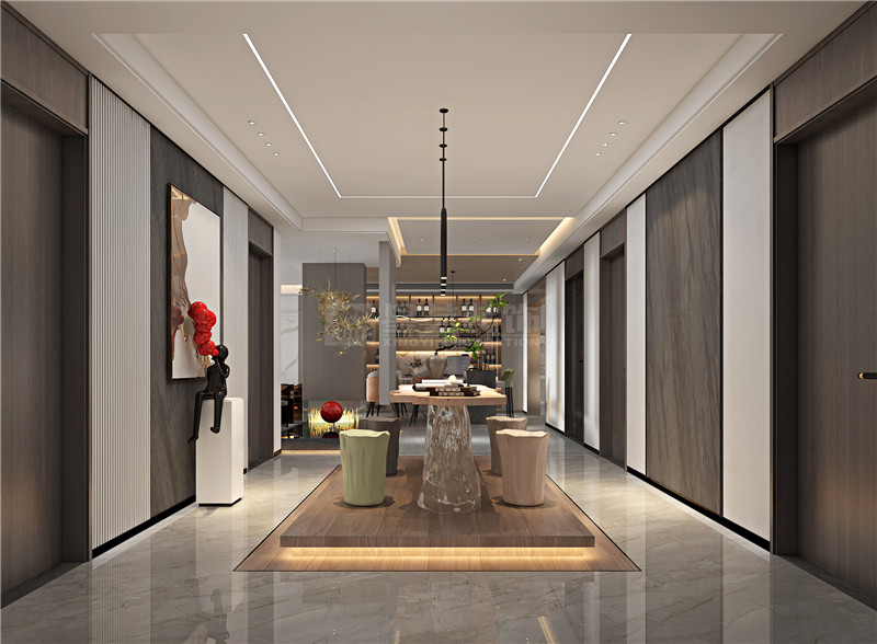 大唐臻觀250平學(xué)習(xí)區(qū)裝修效果圖