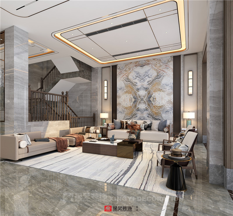 香語郡590平別墅客廳裝修效果圖