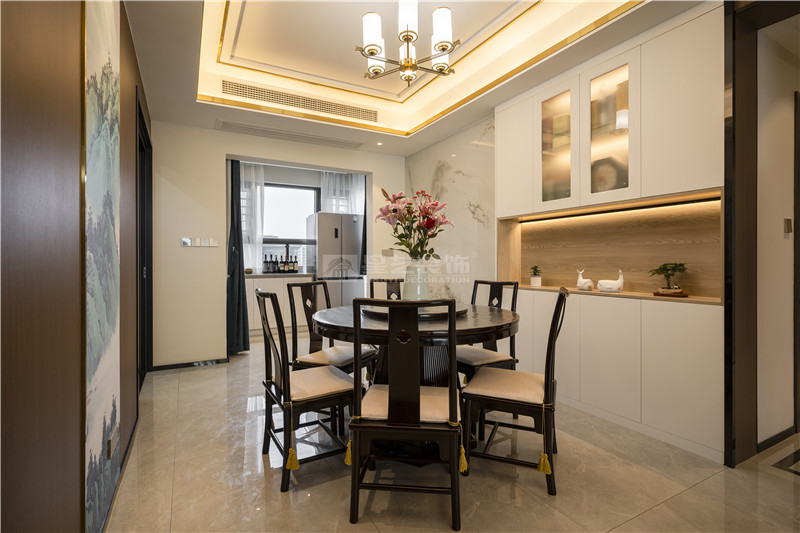 冠江墅 170平餐廳裝修實景圖