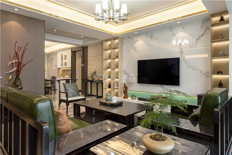 冠江墅 170平客廳裝修實景圖