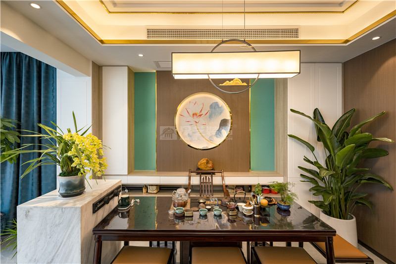 冠江墅 170平茶室裝修實景圖