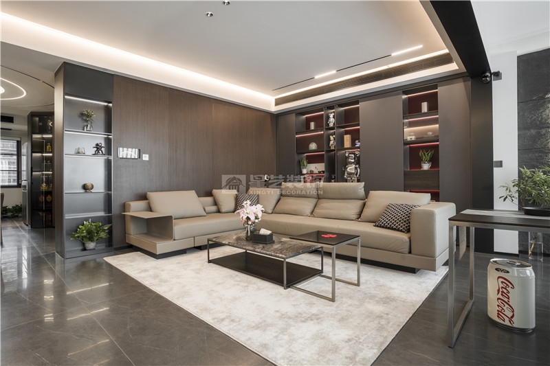 冠江墅 150平客廳裝修實(shí)景圖