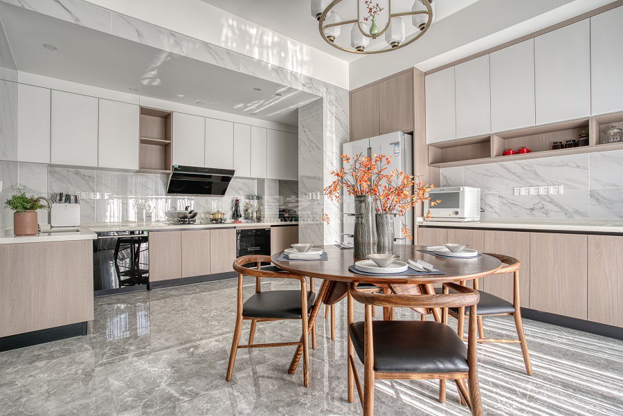 招商十里云裳160平新中式餐廳實景